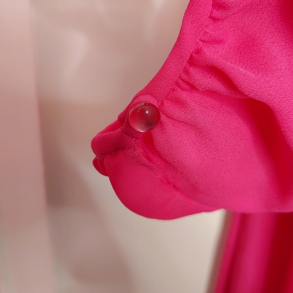 Benee by Lori Ann vintage 80s hot pink barbie dress set. Size 15-16 - Picture 14 of 14